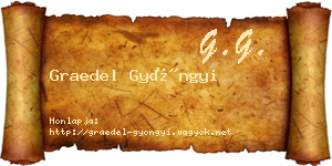 Graedel Gyöngyi névjegykártya