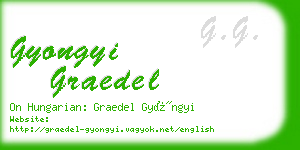 gyongyi graedel business card